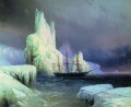 icebergs in the atlantic 1870 Romantic Ivan Aivazovsky Russian
